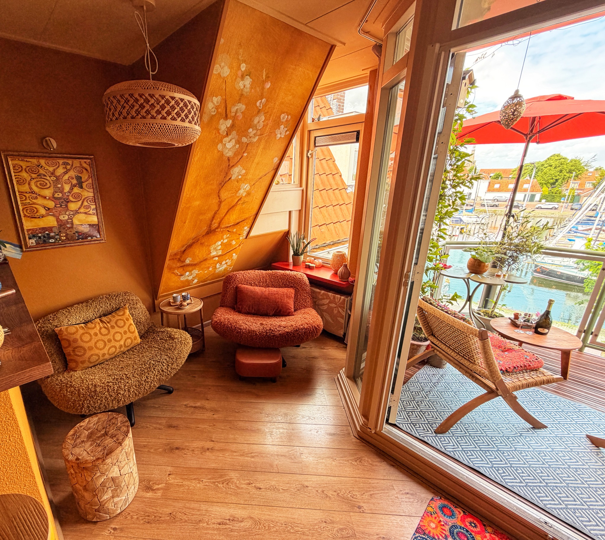Interieur van Colorful Harbour Loft